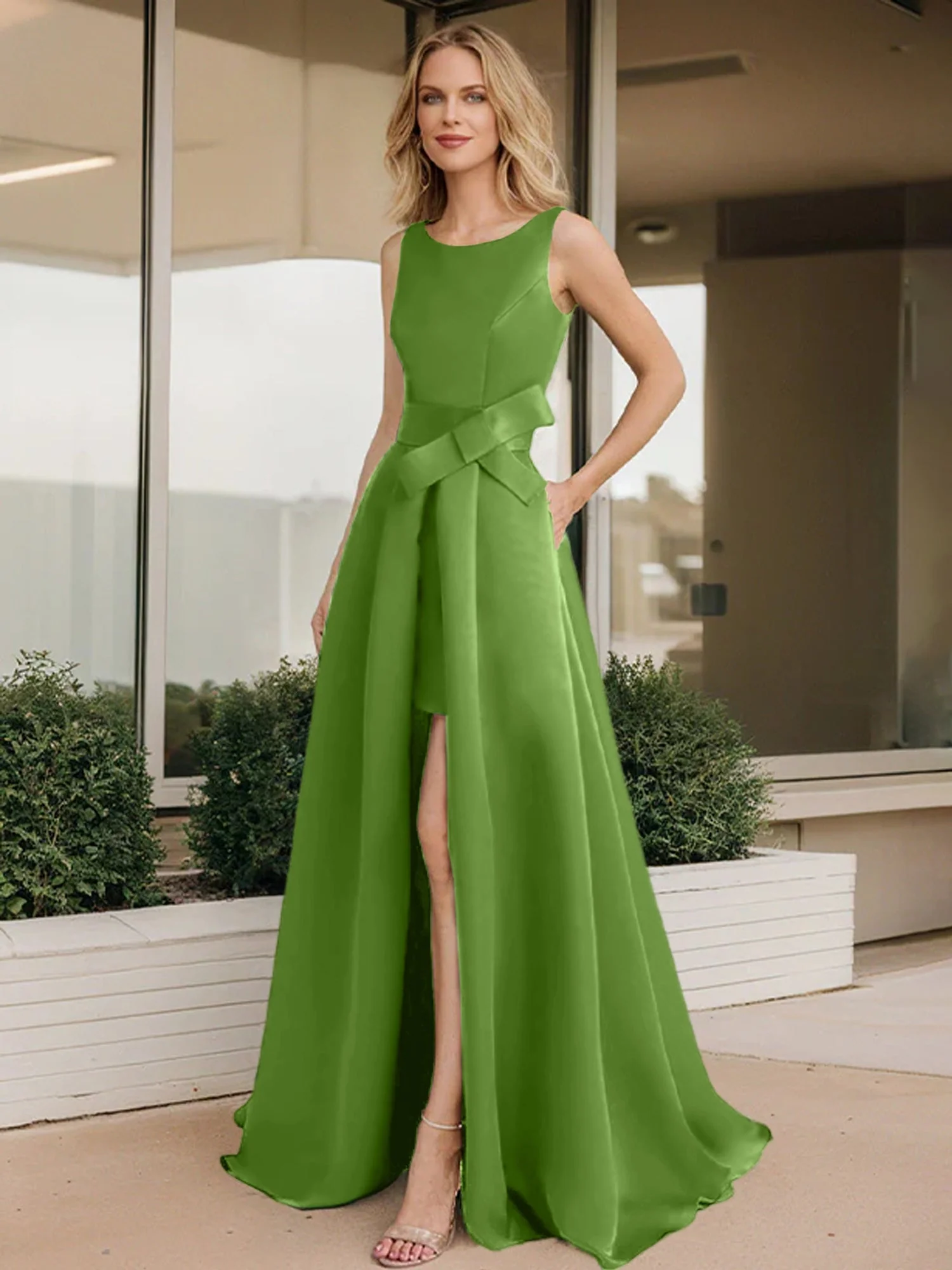 A-Line/Princess Scoop Mother of the Bride Dresses - Image 23