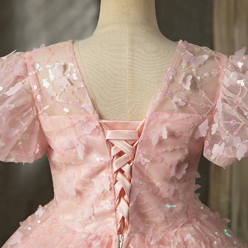 Flower Girl Dress Children Pageant Communion Elegant Pageant Puffy Princess Dress - Image 5
