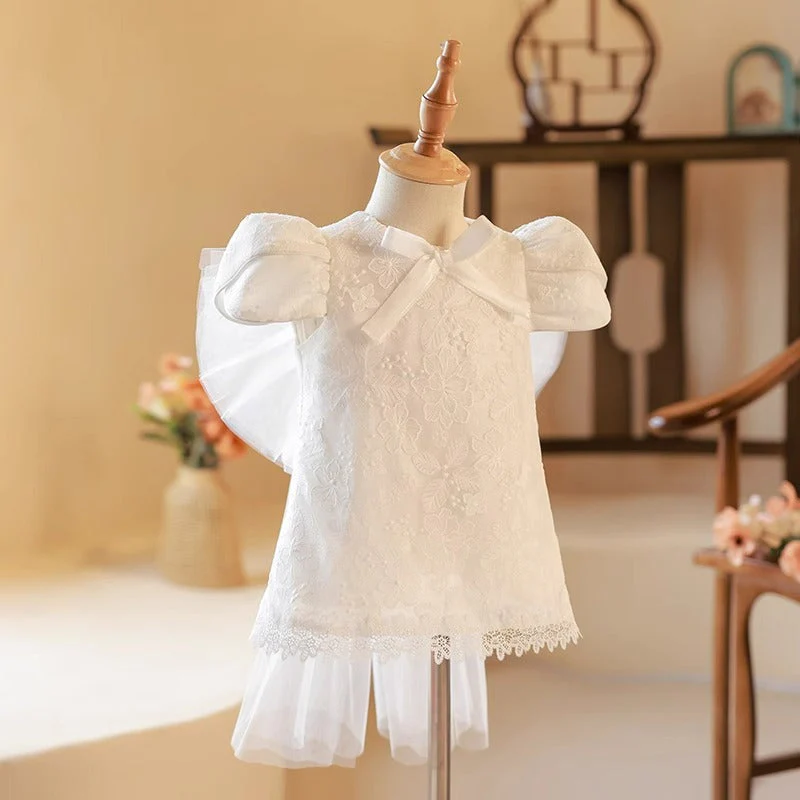 Baby Girl Baptism Dress Toddler First Communion Dresses Birthday Dress - Image 3