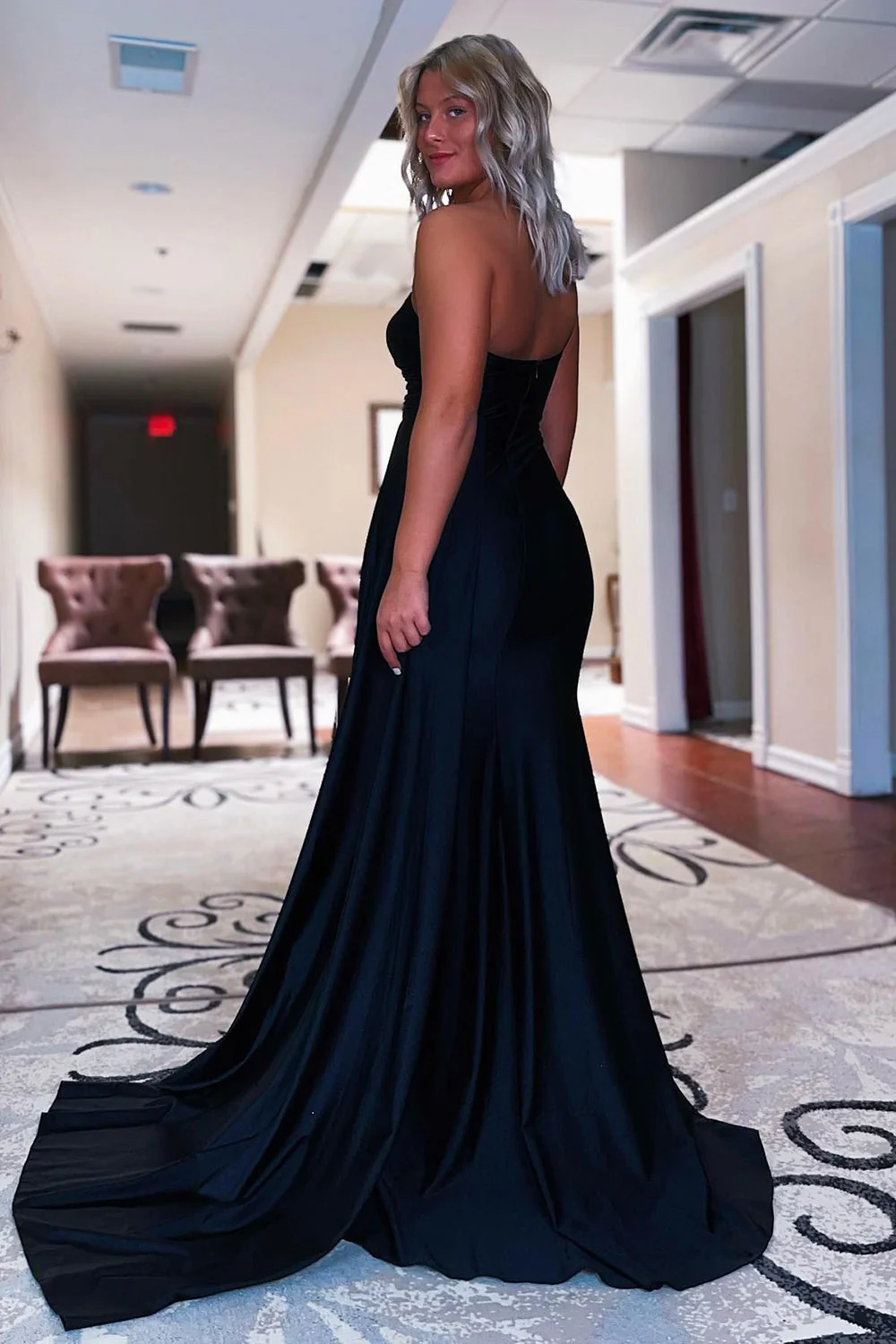 One Shoulder Mermaid Prom Dress - Image 2