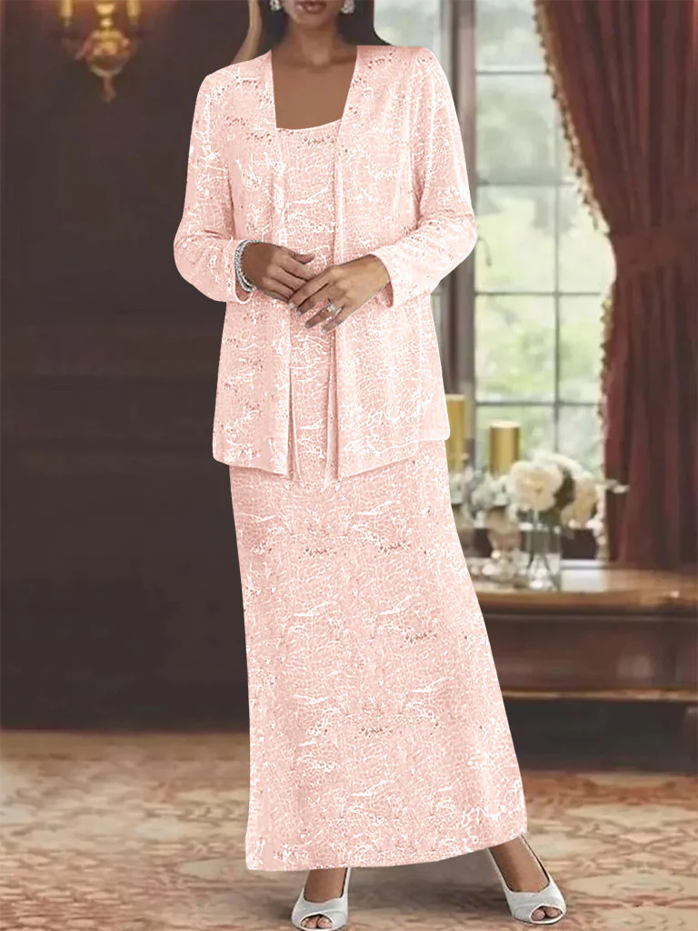 Chiffon Mother of the Bride Dresses with Sequins & Jacket - Image 47
