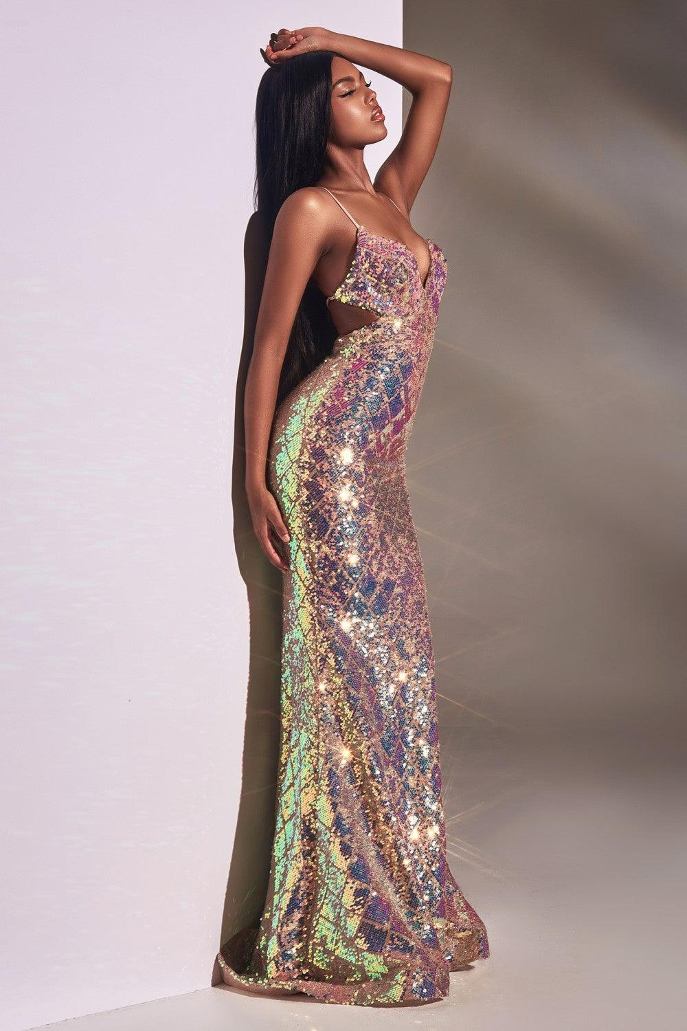 Fitted Long Sexy Prom Gown - Image 3