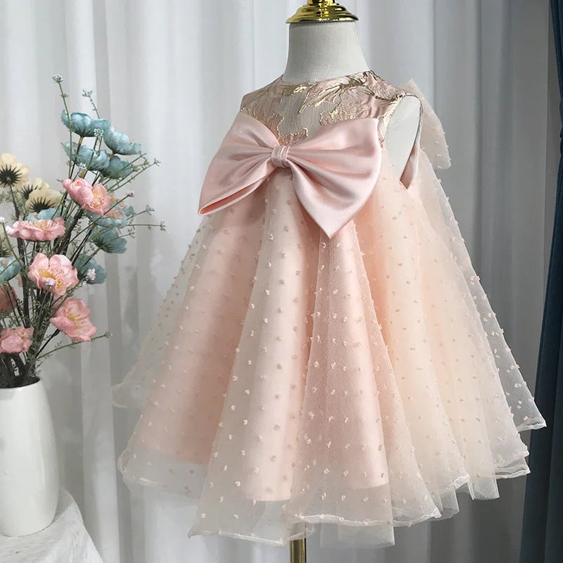 Cute Baby Girl First Communion Dress Toddler Birthday Party Princess Dress - Image 3