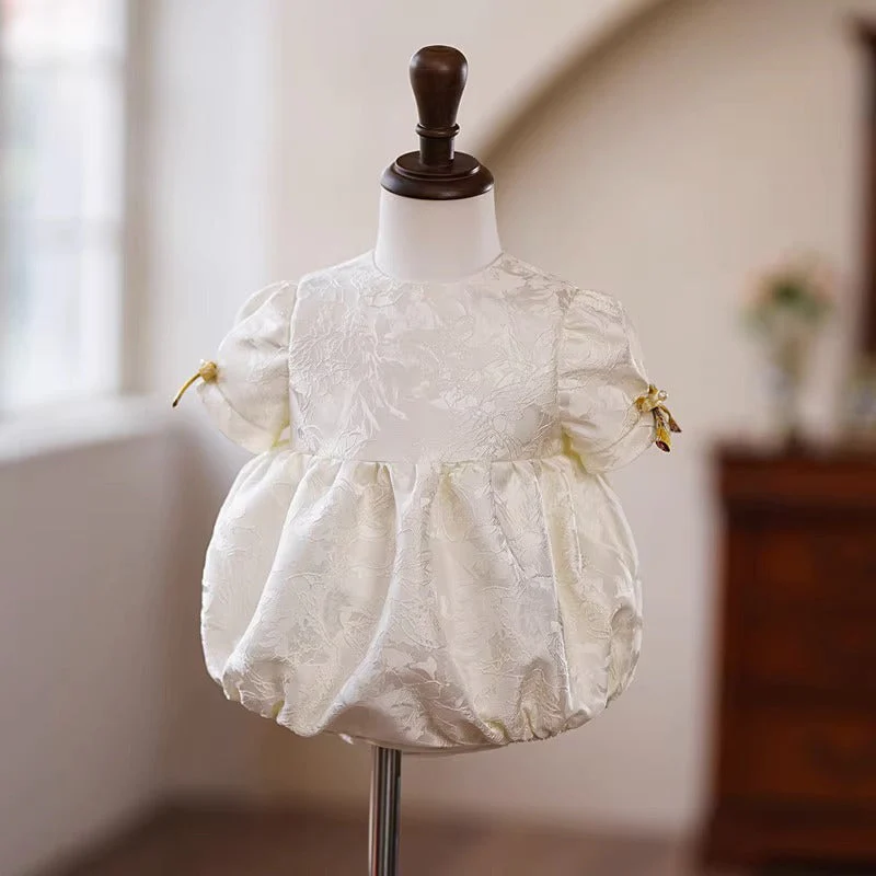 Cute Baby Girl Flowers Dress Toddler Pageant First Communion Princess Dress - Image 4