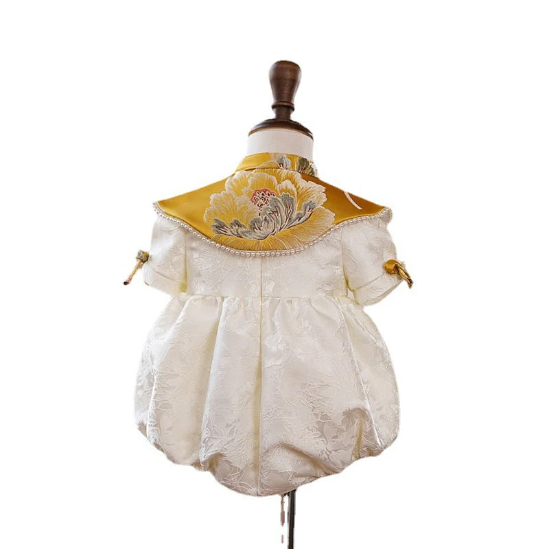 Cute Baby Girl Flowers Dress Toddler Pageant First Communion Princess Dress - Image 5