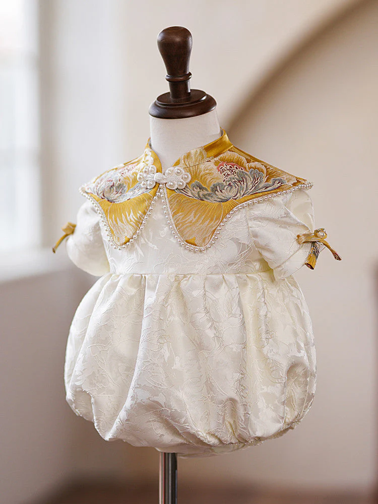 Cute Baby Girl Flowers Dress Toddler Pageant First Communion Princess Dress - Image 6
