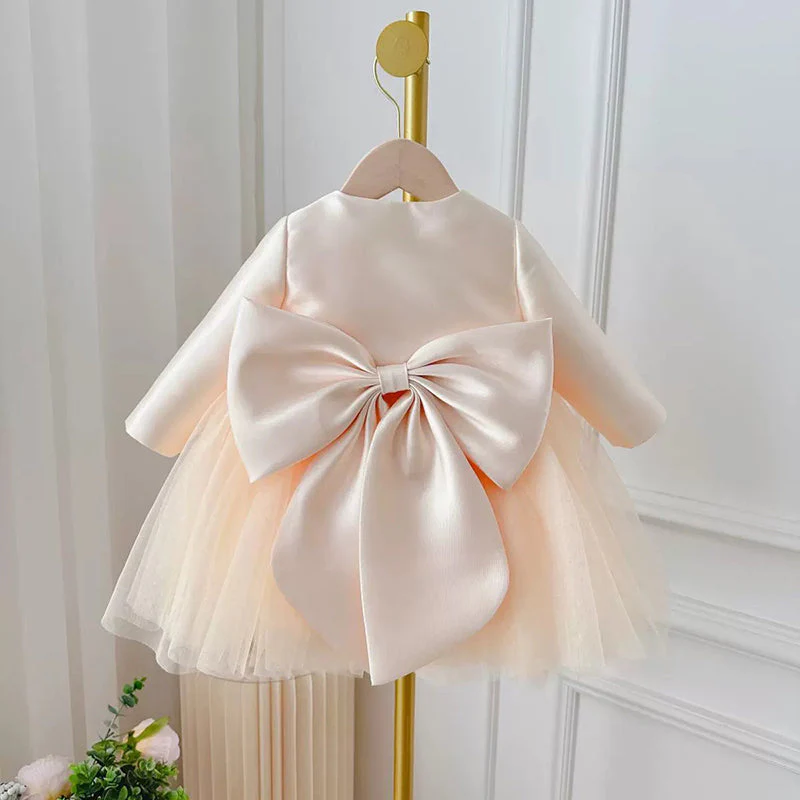 Cute Baby Girl New Season Champagne Dress Toddler Pageant First Communion Princess Dress - Image 5