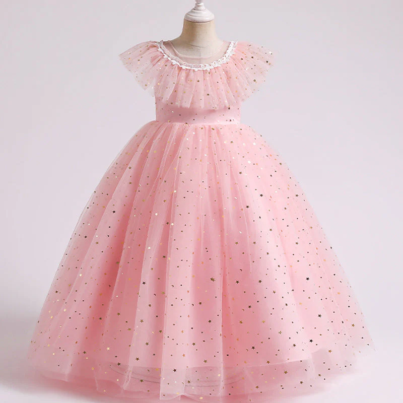 Girl Christmas Dress First Communion Dress Girl Formal Princess Dress Sequins Mesh Ball Gowns Prom Dress - Image 3