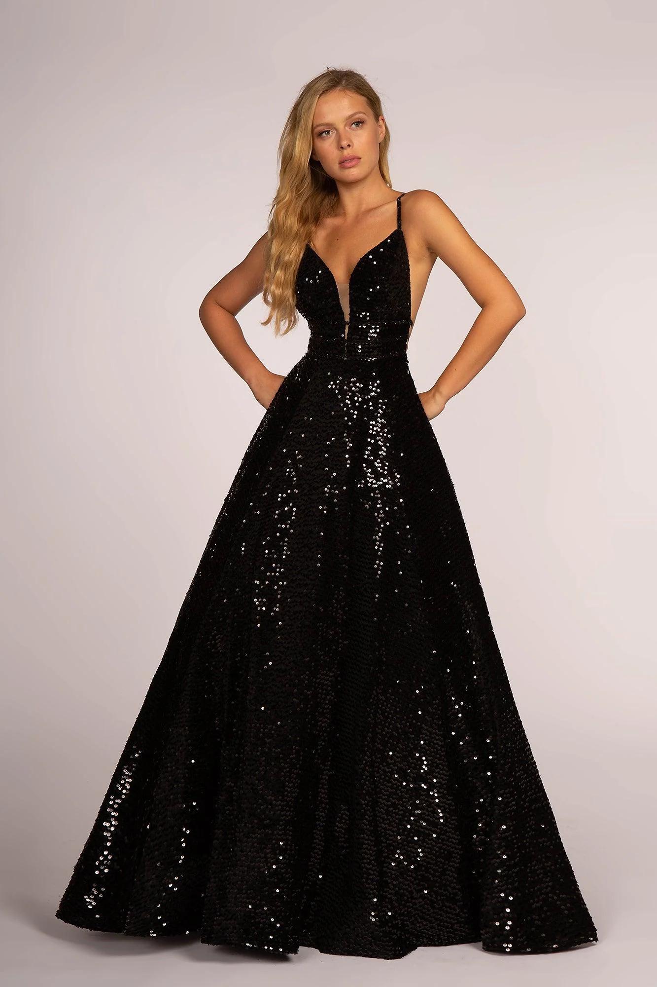 Long Fully Sequins Prom Formal Ball Gown - Image 4