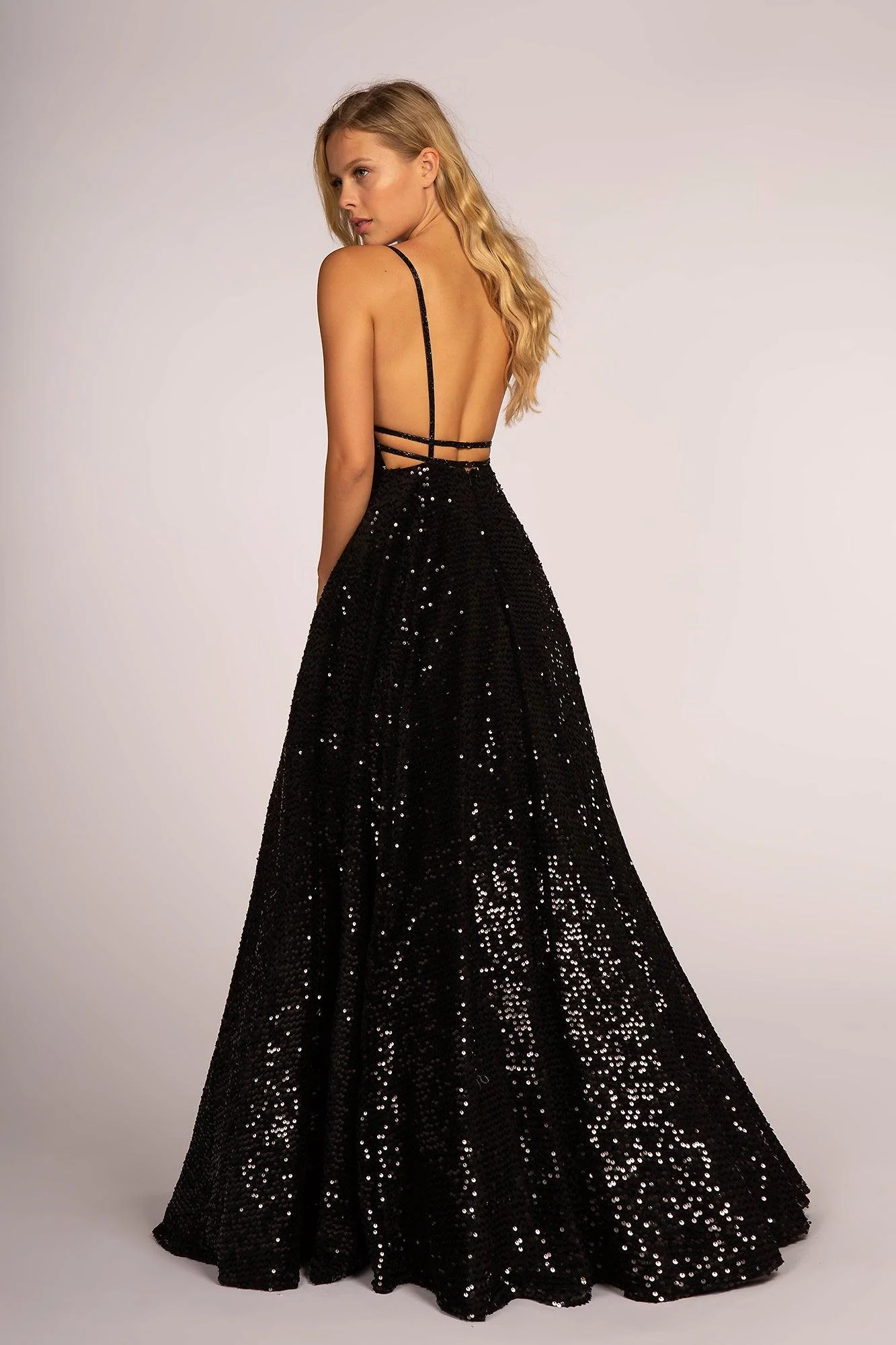 Long Fully Sequins Prom Formal Ball Gown - Image 5
