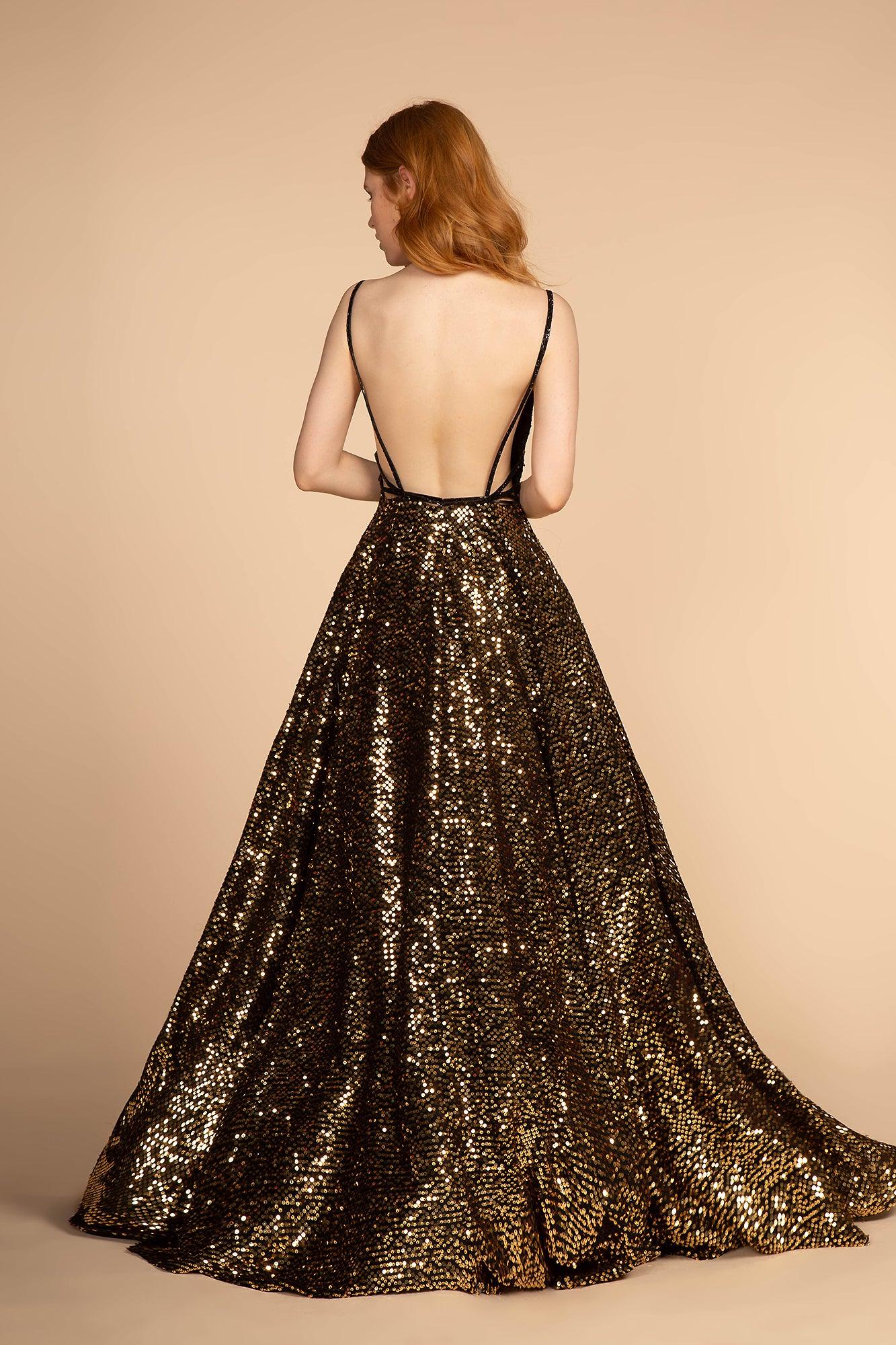 Long Fully Sequins Prom Formal Ball Gown - Image 8