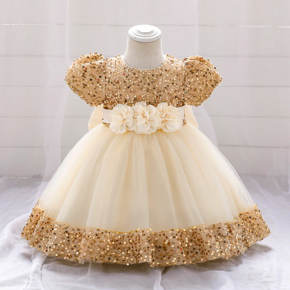 Girls First Communion Dress Pageant Toddler Christening Birthday Princess Dress