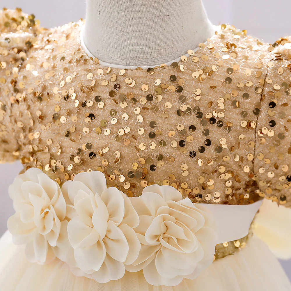 Girls First Communion Dress Pageant Toddler Christening Birthday Princess Dress - Image 11