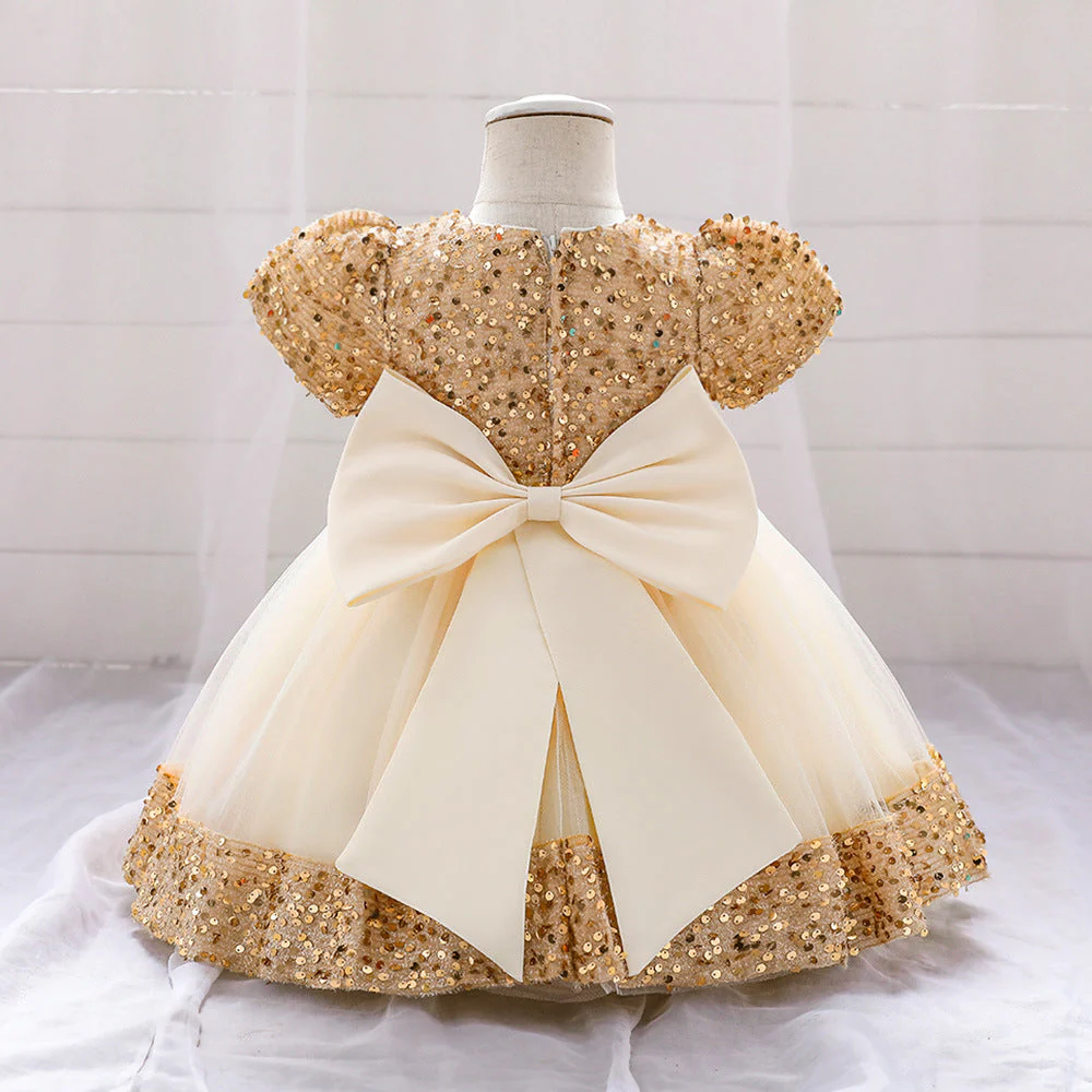 Girls First Communion Dress Pageant Toddler Christening Birthday Princess Dress - Image 2
