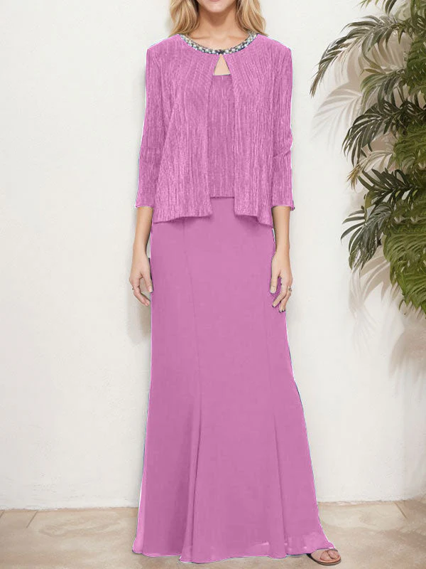 Metallic Mock Two-Piece Gown with Jacket - Image 6
