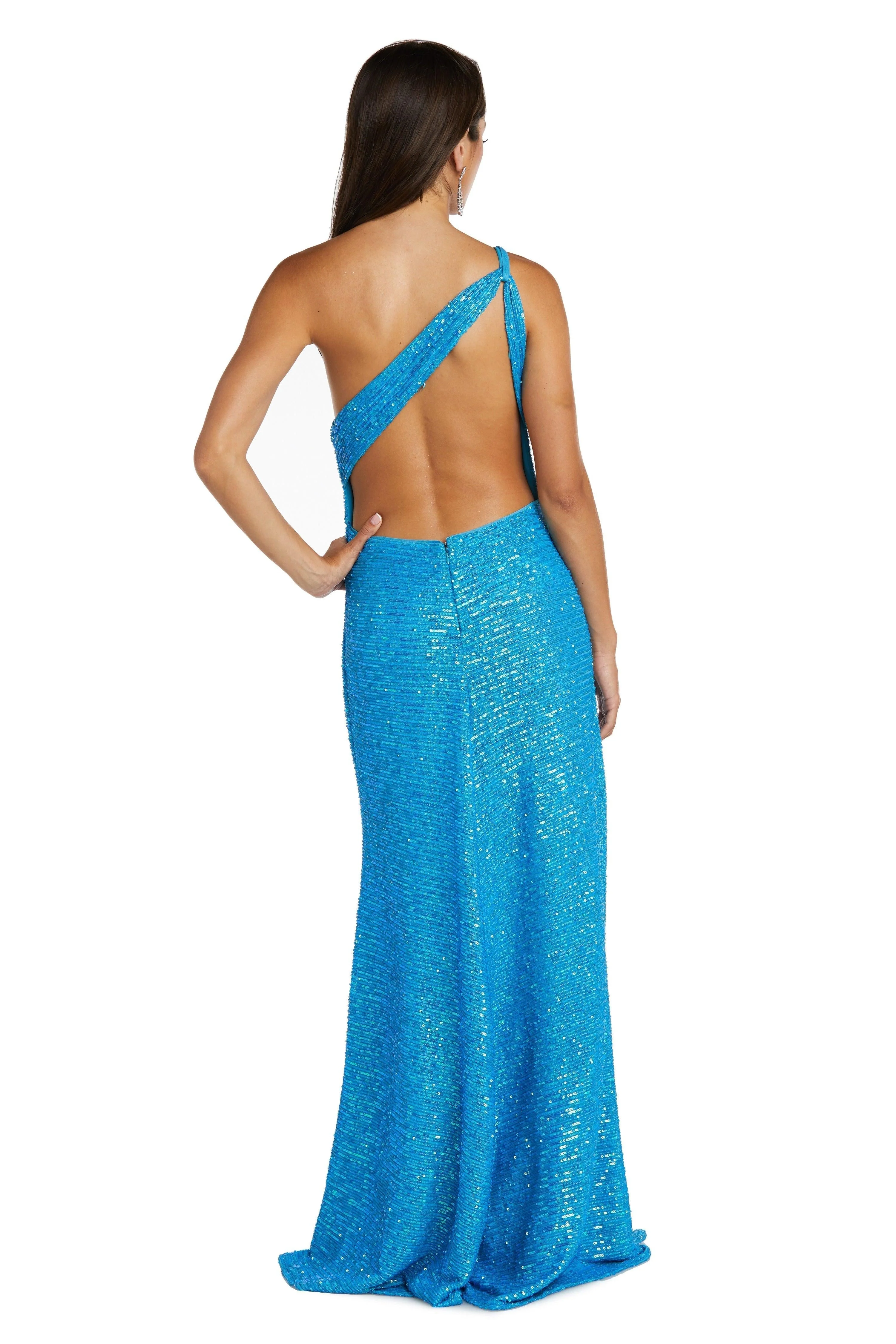 Long One Shoulder Prom Dress - Image 2