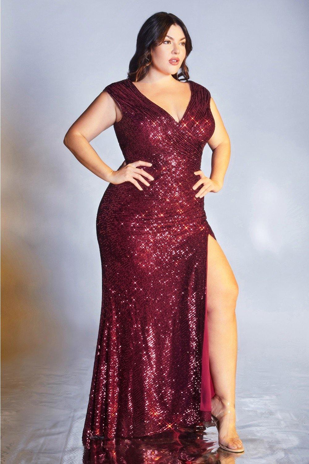 Plus Size Long Formal Prom Dress - Image 3