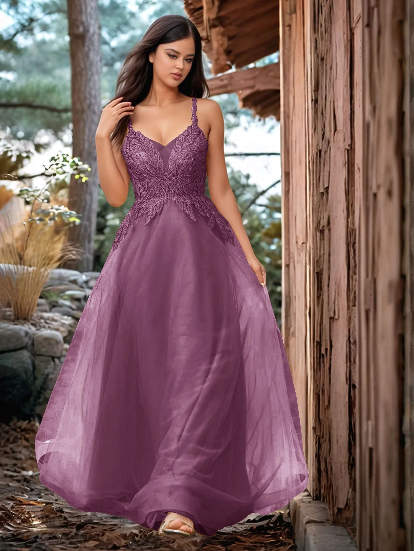 Pretty Hot Fix Sparkly Crystal Embroidery Prom Dress - Image 21