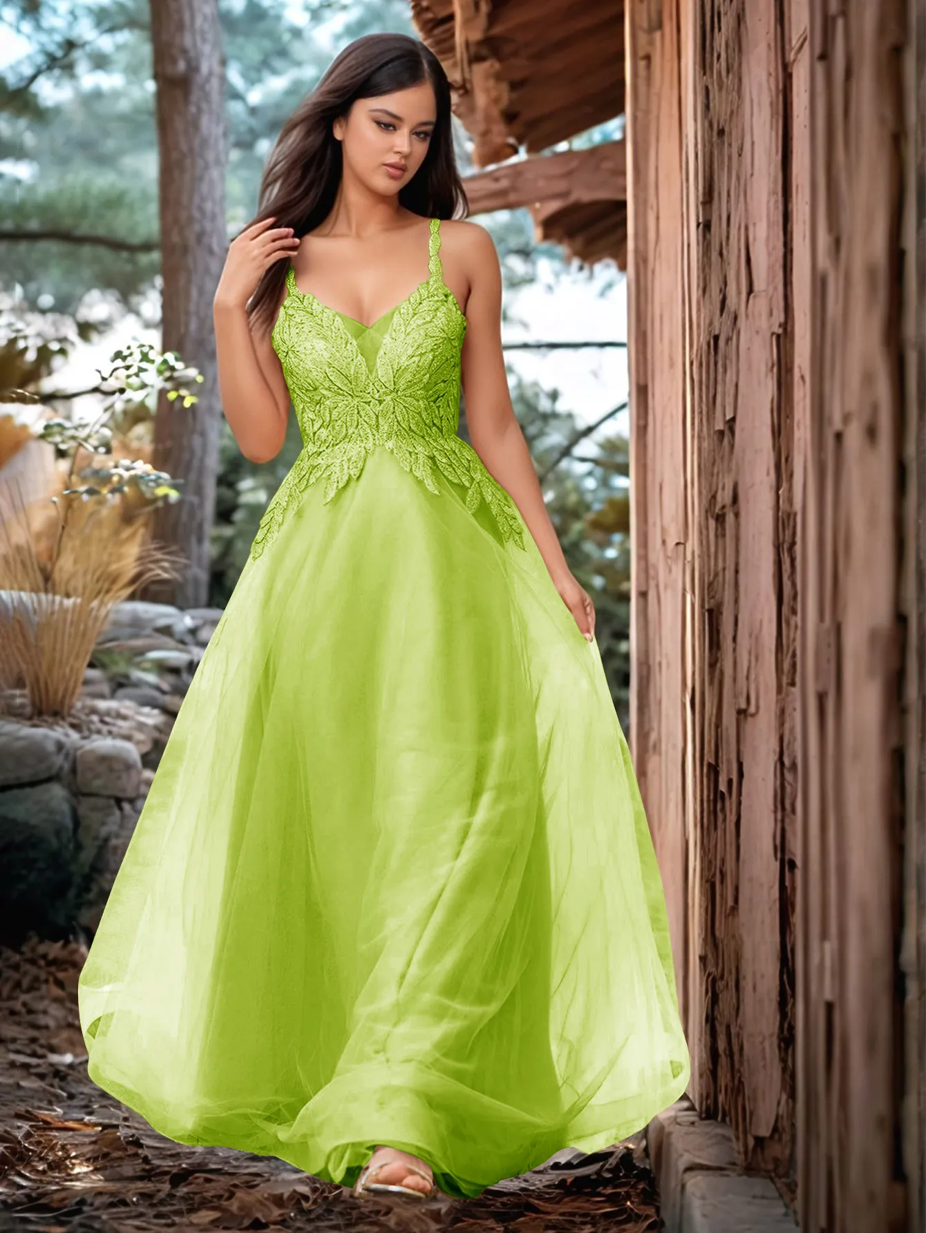 Pretty Hot Fix Sparkly Crystal Embroidery Prom Dress - Image 26