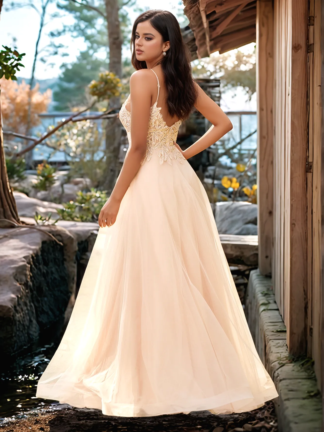 Pretty Hot Fix Sparkly Crystal Embroidery Prom Dress - Image 32