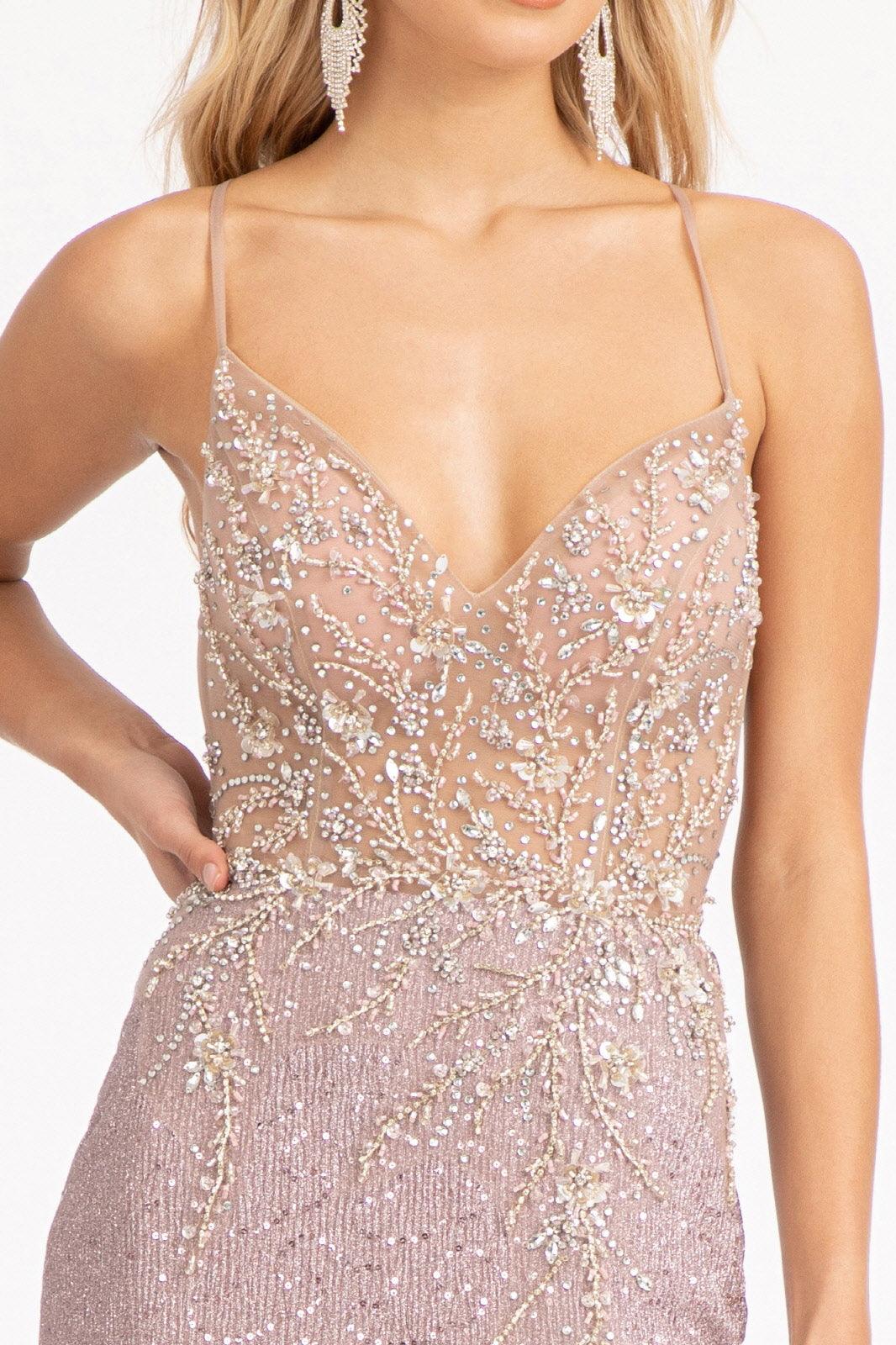 Prom Long Spaghetti Strap Sequins Formal Dress - Image 8