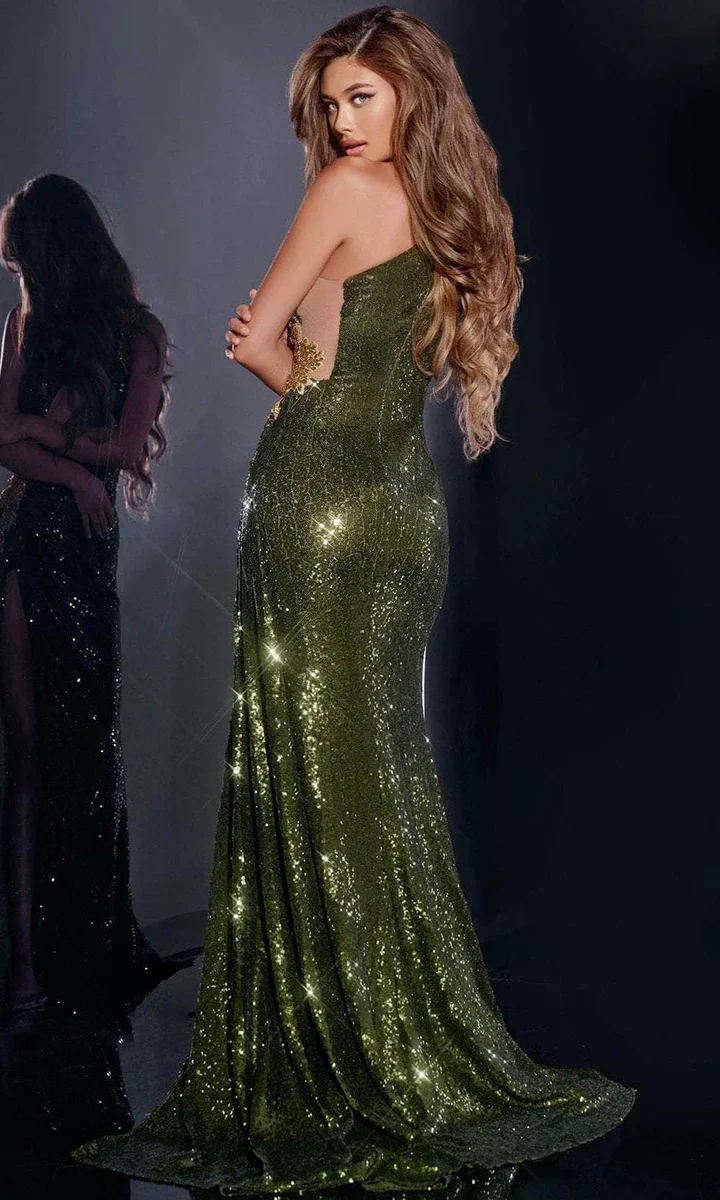 Sexy Sone-Shoulder Train Prom Gown - Image 2