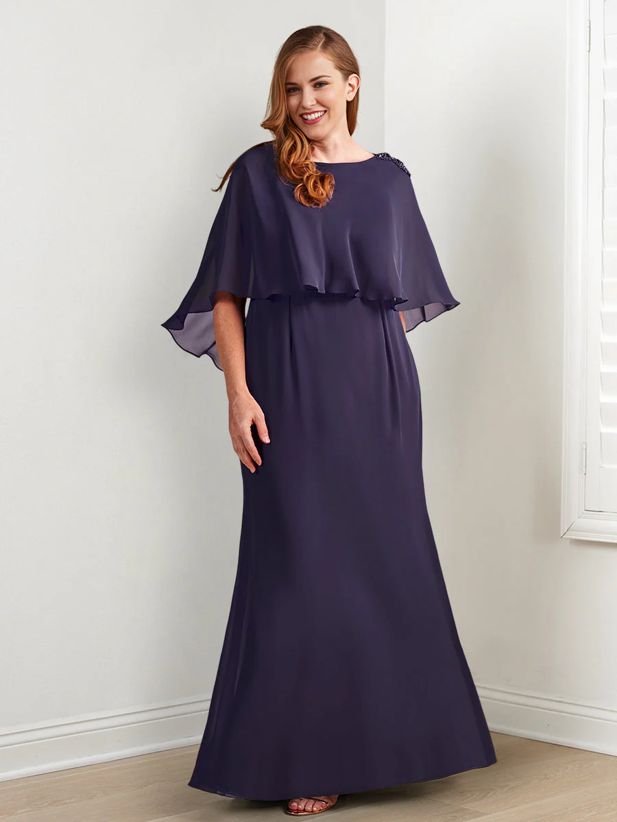 Sheath/Column Mother of the Bride Dresses with Beading