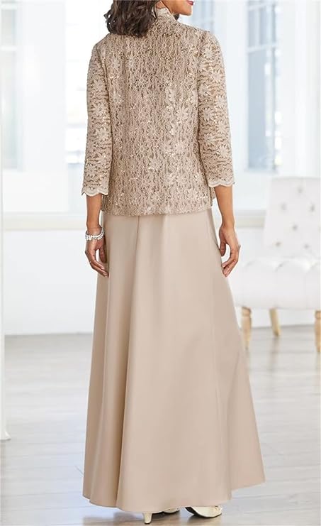 Sheath/Column Spaghetti Straps Floor-Length Mother of the Bride Dresses - Image 3