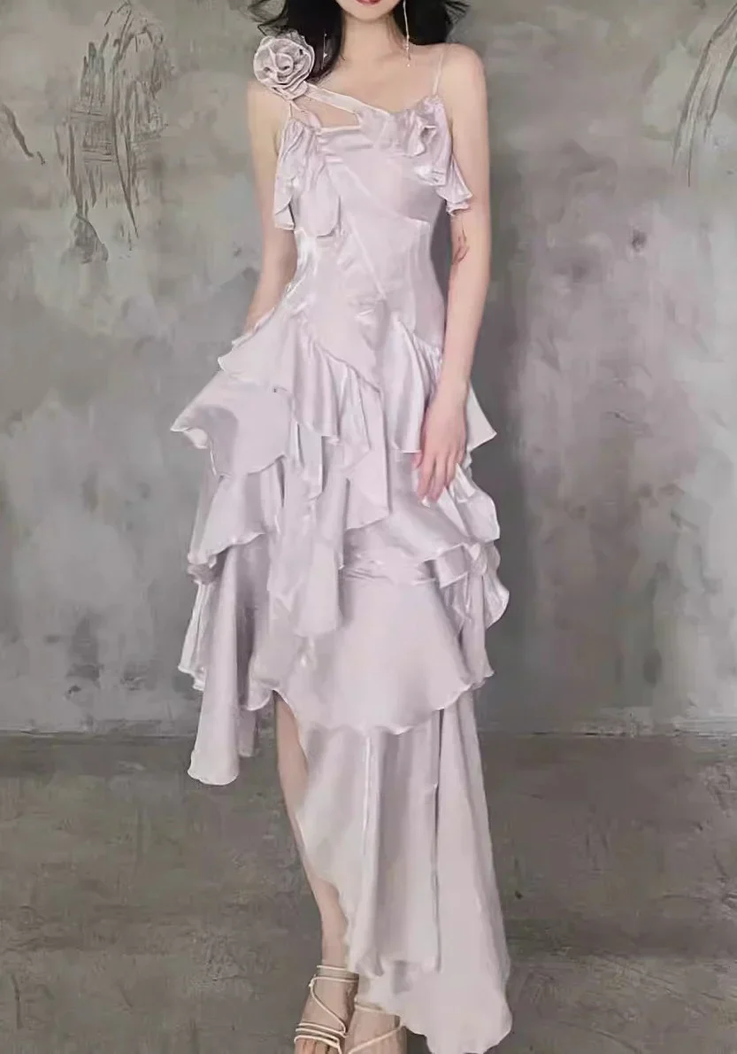 Sparkle Ruffle Prom Dresses Causal Birthday Dresses Dance Party Dress - Image 7